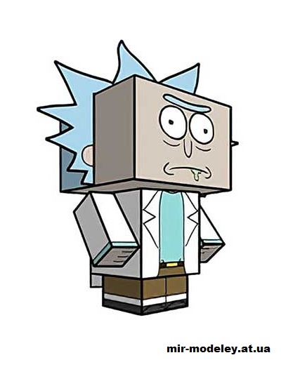 №15899 - Rick Sanchez (cubeecraft) из бумаги