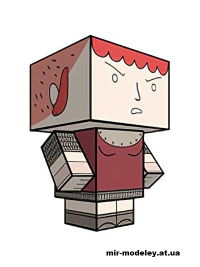 №15962 - Nimona (cubeecraft) из бумаги