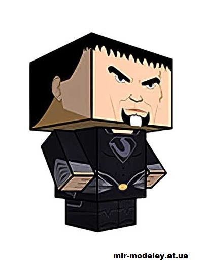 №15918 - General Zod (Man of Steel version) (cubeecraft) из бумаги