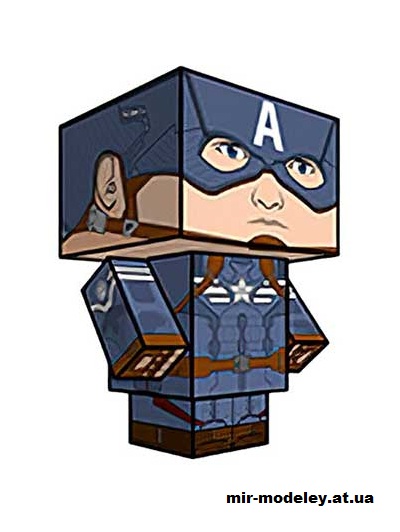 №15919 - Captain America (S.T.R.I.K.E. suit ver) (cubeecraft) из бумаги