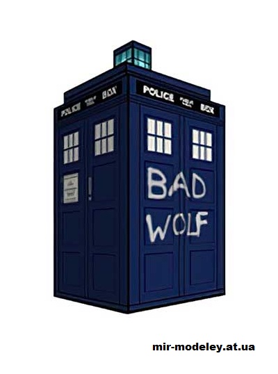 №15943 - TARDIS (Bad Wolf) (cubeecraft) из бумаги