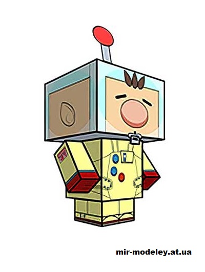 №15913 - Captain Olimar (cubeecraft) из бумаги