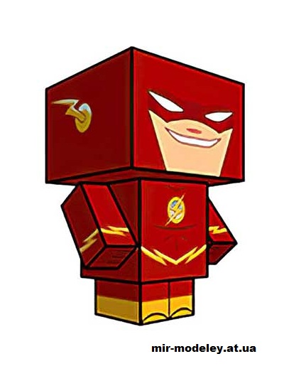 №15916 - The Flash (Animated Ver) (cubeecraft) из бумаги