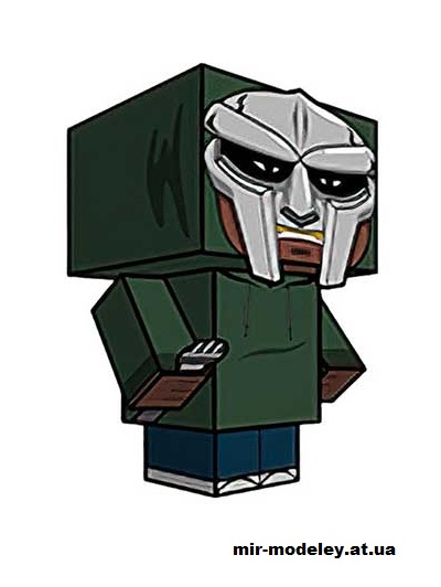 №15915 - MF DOOM (cubeecraft) из бумаги
