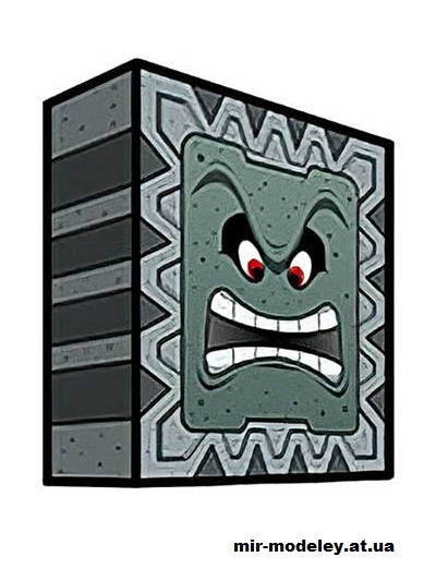 №15900 - Thwomp (cubeecraft) из бумаги
