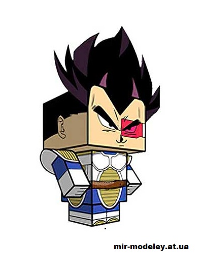 №15920 - Vegeta (cubeecraft) из бумаги