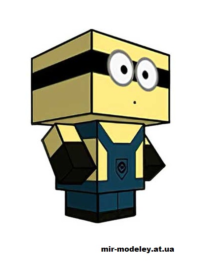 №15988 - Minion (1 of 2) (cubeecraft) из бумаги