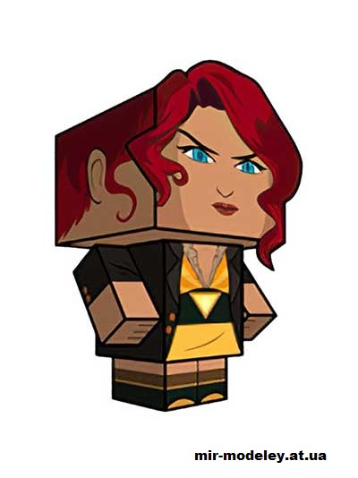 №15914 - Red (cubeecraft) из бумаги