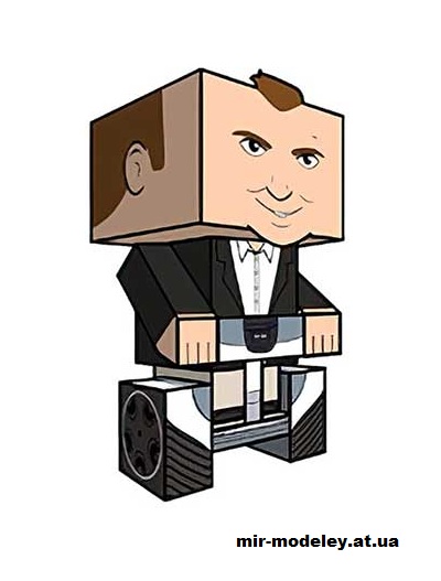 №15933 - G.O.B. (George Oscar Bluth) (cubeecraft) из бумаги