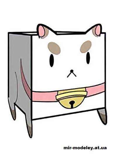 №15928 - Puppycat (cubeecraft) из бумаги
