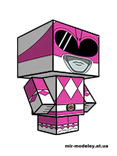 №15941 - Pink Ranger (cubeecraft) из бумаги