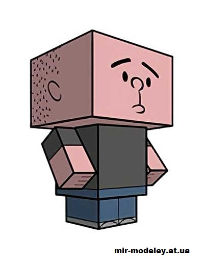 №15961 - Karl Pilkington (cubeecraft) из бумаги
