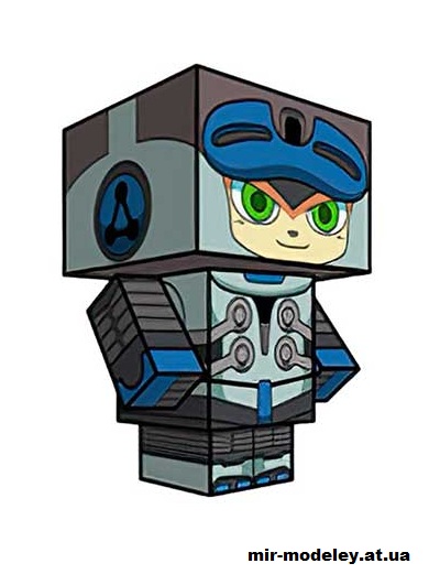 №15930 - Beck (Mighty No.9) (cubeecraft) из бумаги