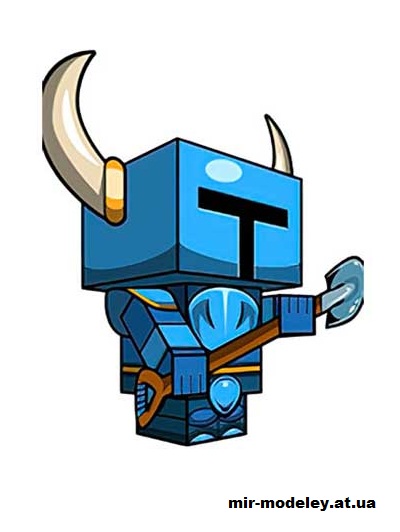 №15910 - Shovel Knight (cubeecraft) из бумаги