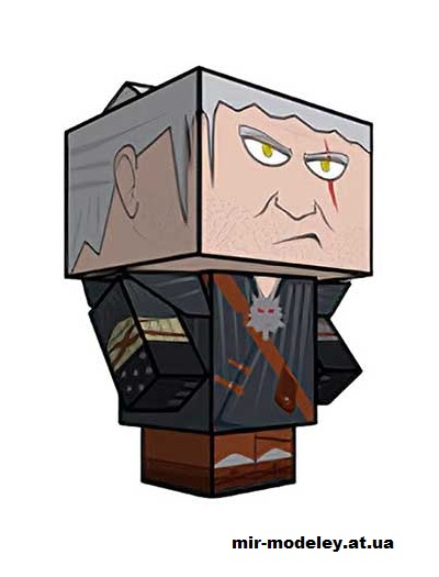 №16042 - Geralt (cubeecraft) из бумаги