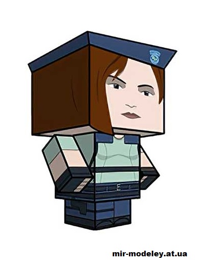 №16043 - Jill Valentine (cubeecraft) из бумаги