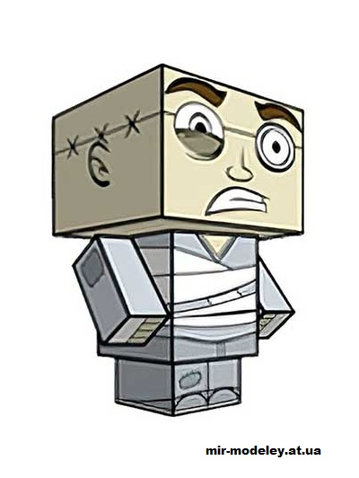 №16082 - Asylum Patient (cubeecraft) из бумаги
