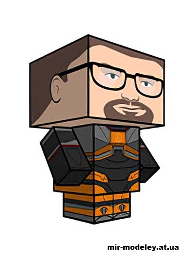 №16050 - Gordon Freeman (cubeecraft) из бумаги