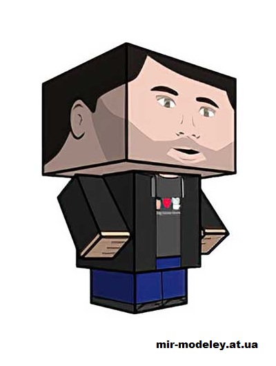 №16015 - Doug Benson (cubeecraft) из бумаги