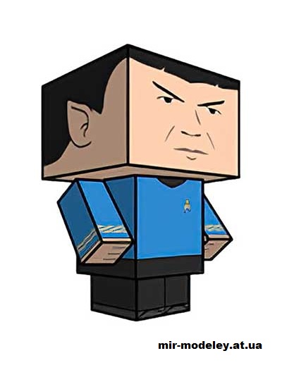№16029 - Spock (cubeecraft) из бумаги