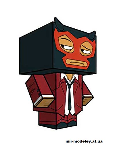 №16072 - Red Demon (cubeecraft) из бумаги