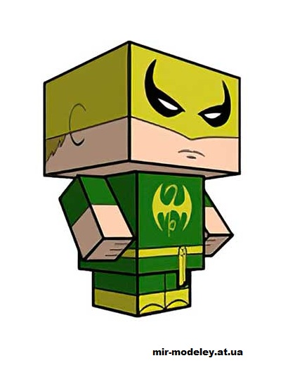 №16086 - Iron Fist (cubeecraft) из бумаги
