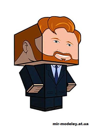 №16035 - Bearded Conan (cubeecraft) из бумаги