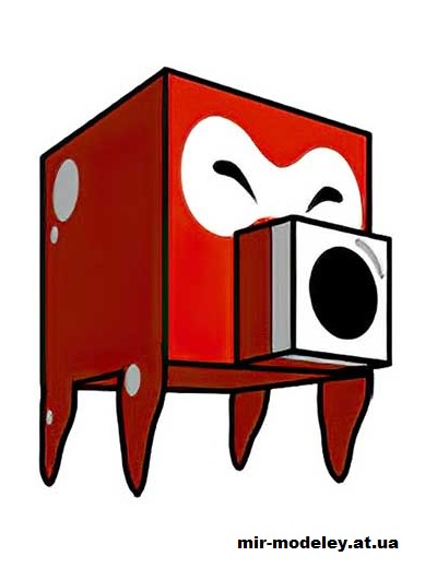 №16033 - Octorock (cubeecraft) из бумаги