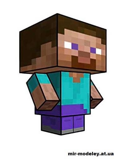 №16018 - Steve (cubeecraft) из бумаги