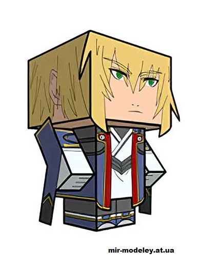 №16076 - Jin (cubeecraft) из бумаги