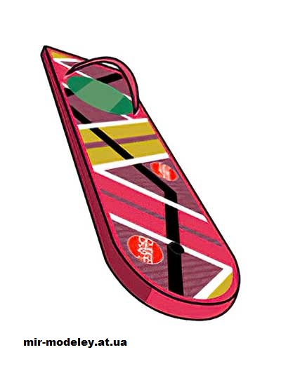 №16036 - Hoverboard (cubeecraft) из бумаги