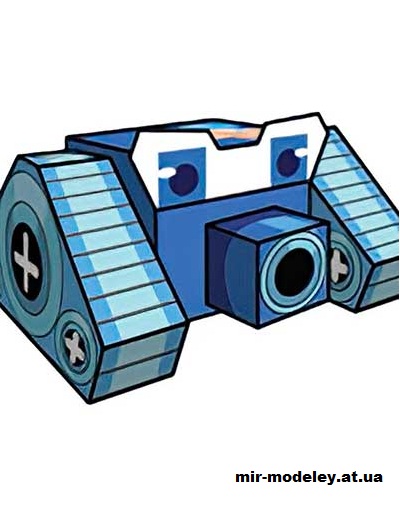 №16022 - Blue Robo (cubeecraft) из бумаги