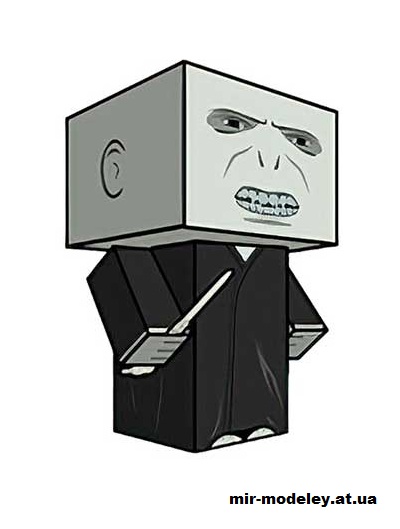 №16010 - Lord Voldemort (cubeecraft) из бумаги