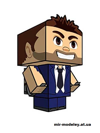 №16004 - Barry Steakfries (cubeecraft) из бумаги