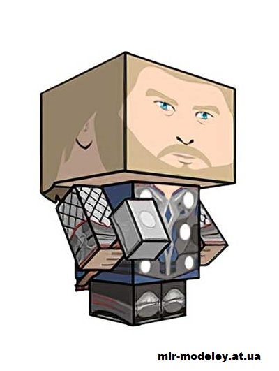 №16021 - Thor (Movie ver) (cubeecraft) из бумаги