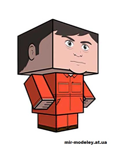 №16011 - Simon Bellamy (cubeecraft) из бумаги