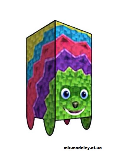 №16079 - Fergy Fudgehog (cubeecraft) из бумаги