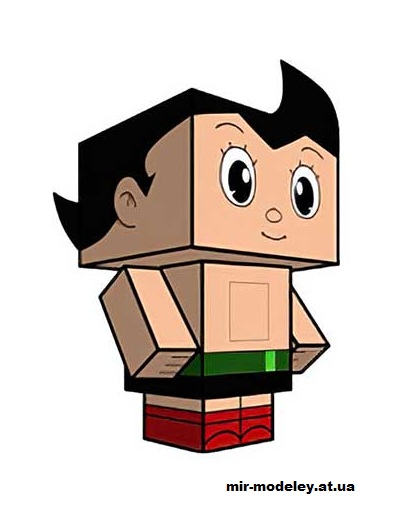 №16071 - Astro Boy (cubeecraft) из бумаги