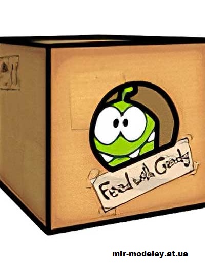 №16039 - Om Nom (cubeecraft) из бумаги