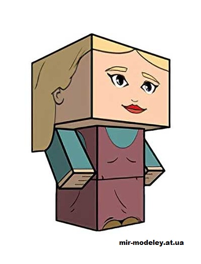 №16146 - Buttercup (farm girl) (cubeecraft) из бумаги