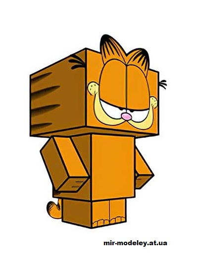 №16143 - Garfield (cubeecraft) из бумаги