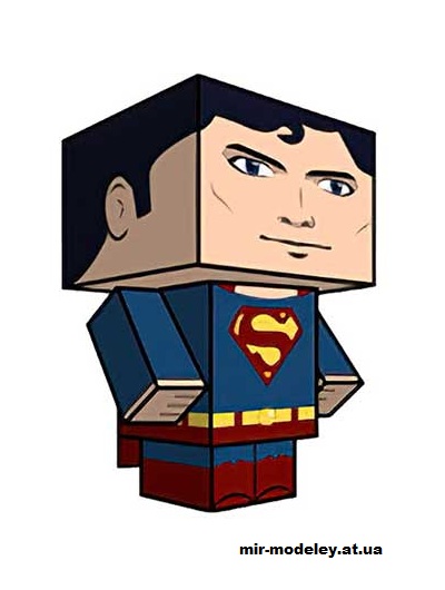 №16157 - Superman (cubeecraft) из бумаги