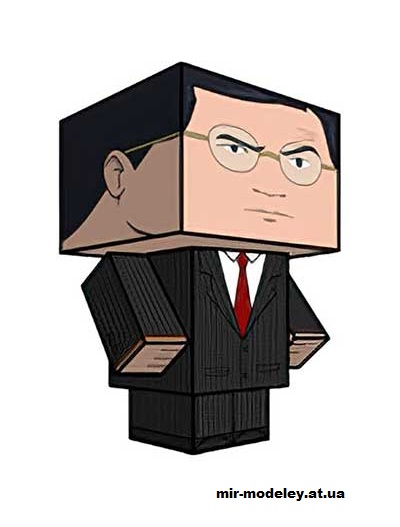 №16126 - Stephen Colbert (cubeecraft) из бумаги