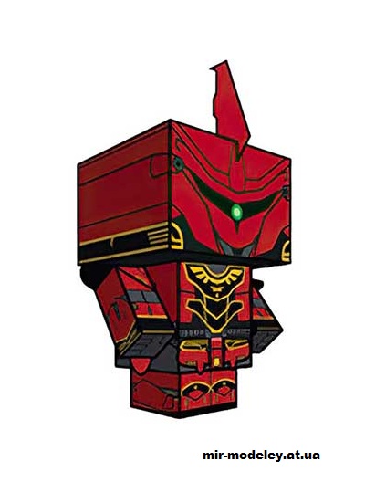 №16167 - MSN-06S Sinanju (cubeecraft) из бумаги