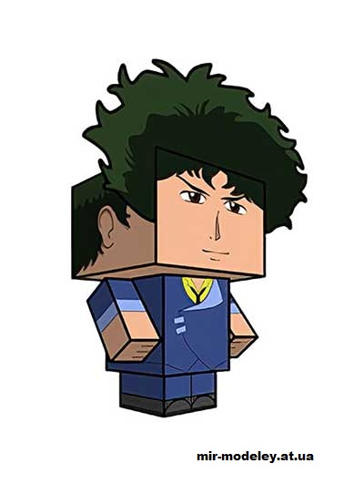 №16151 - Spike Spiegel (cubeecraft) из бумаги