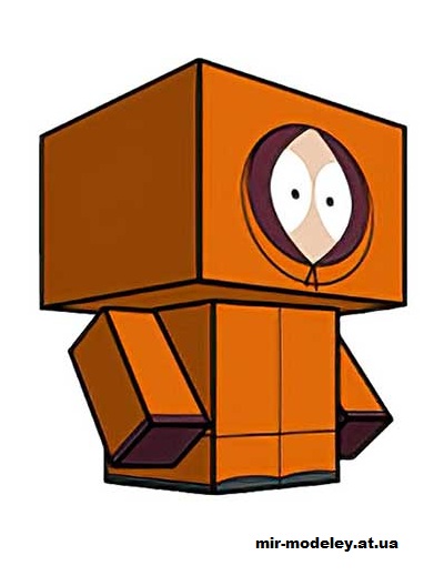 №16158 - Kenny McCormick (cubeecraft) из бумаги