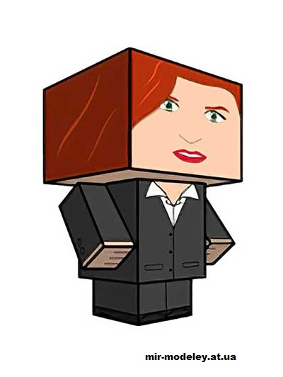 №16188 - Dana Scully (cubeecraft) из бумаги