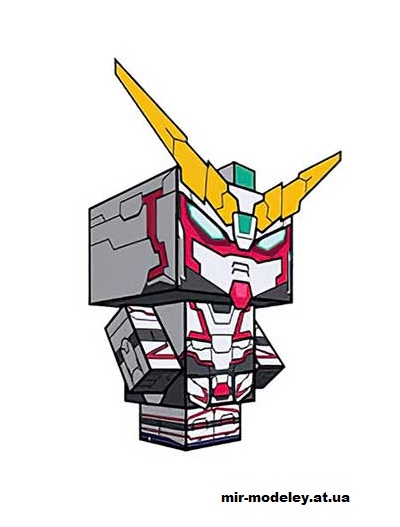 №16168 - RX-0 Unicorn Gundam (cubeecraft) из бумаги