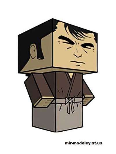 №16181 - Ogami Itto (Lone Wolf) (cubeecraft) из бумаги