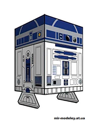 №16139 - R2-D2 (cubeecraft) из бумаги